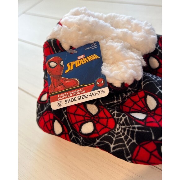 PAW PATROL SPIDERMAN SLIPPER SOCKS Kids 4.5-7.5 Boys Girls Slippers Winter S - Picture 7 of 12